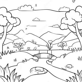 Vibrant Genshin Landscape Coloring Page 4027-3256