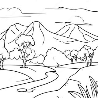 Vibrant Genshin Landscape Coloring Page 4027-3333