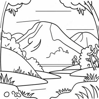 Vibrant Genshin Landscape Coloring Page 4027-3336