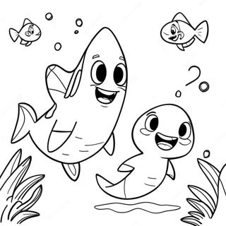 Zig And Sharko Coloring Pages