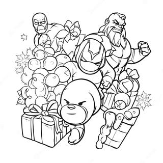 Marvel Christmas Coloring Page 40293-32194