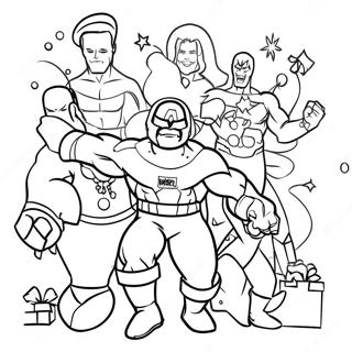 Marvel Christmas Coloring Page 40293-32195