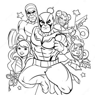 Marvel Christmas Coloring Page 40293-32196