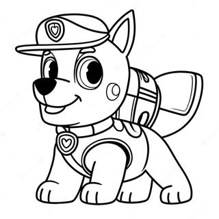 Paw Patrol Tracker Coloring Page 40313-32205