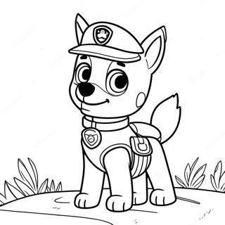 Paw Patrol Tracker Coloring Page 40313-32206