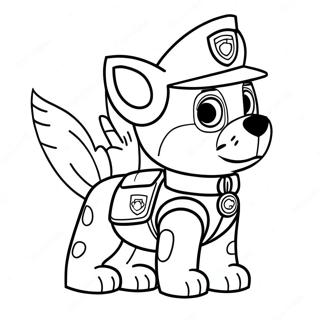 Paw Patrol Tracker Coloring Page 40313-32207