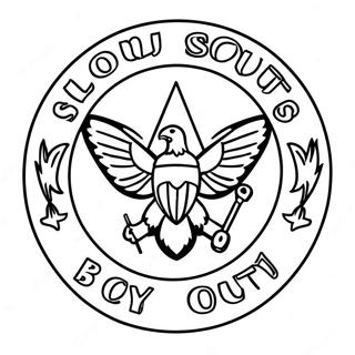 Boy Scouts Logo Coloring Page 40323-32216