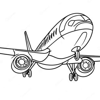 Airbus A320 Coloring Page 40333-32223