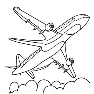 Colorful Airbus Aircraft Coloring Page 40334-32227