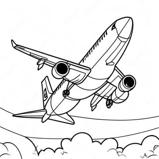 Colorful Airbus Aircraft Coloring Page 40334-32228