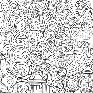 Colorful Rectangle Patterns Coloring Page 40354-32243