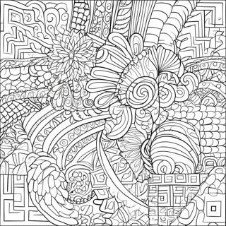 Colorful Rectangle Patterns Coloring Page 40354-32244