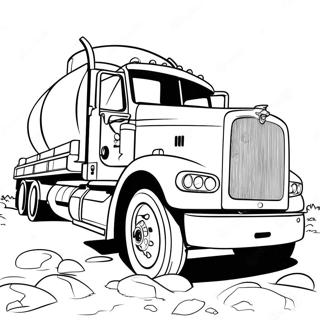 Tanker Truck Coloring Pages