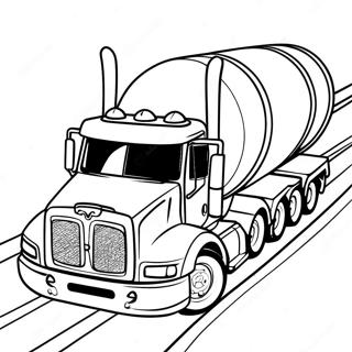 Big Tanker Truck On The Road Coloring Page 40364-32250