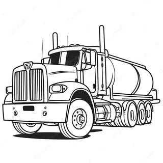 Big Tanker Truck On The Road Coloring Page 40364-32251