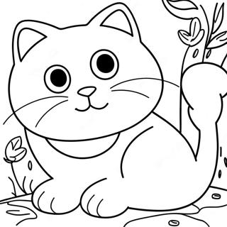 Catnap Coloring Page 4036-3340