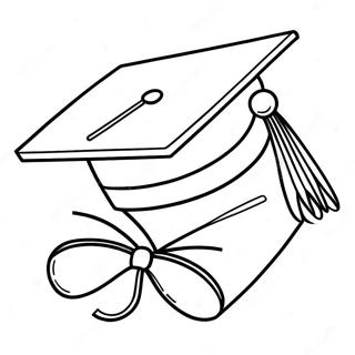 Preschool Graduation Cap Coloring Page 40383-32262