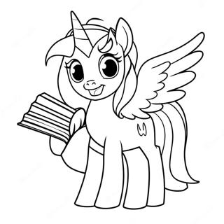 Twilight Sparkle Magical Adventure Coloring Page 40394-32287