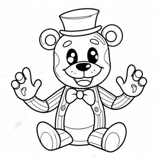 Cheerful Funtime Freddy Coloring Page 40414-32289