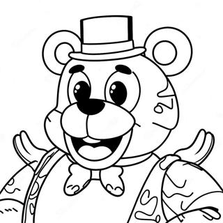 Cheerful Funtime Freddy Coloring Page 40414-32291