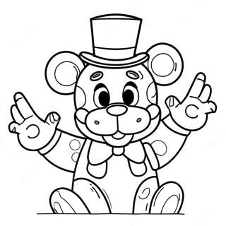 Cheerful Funtime Freddy Coloring Page 40414-32292