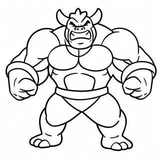 Muscular Machamp In Action Coloring Page 40434-32308