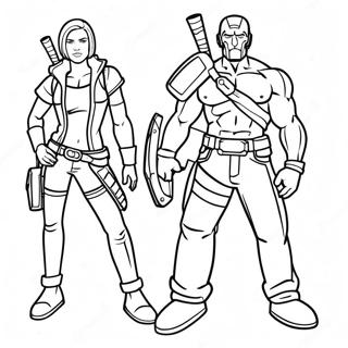 Borderlands Character Coloring Page 40443-32316