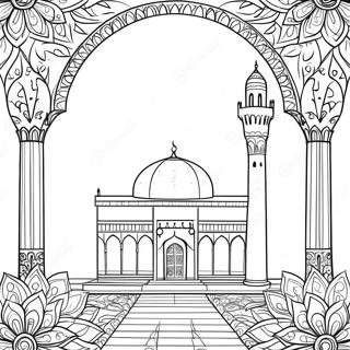 Morocco Traditional Architecture Coloring Page 40454-32318