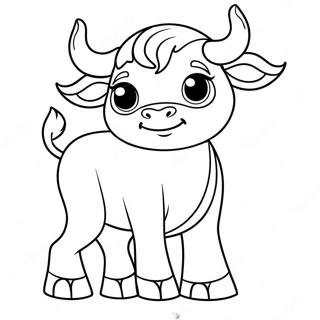 Cute Taurus Bull Coloring Page 40464-32329