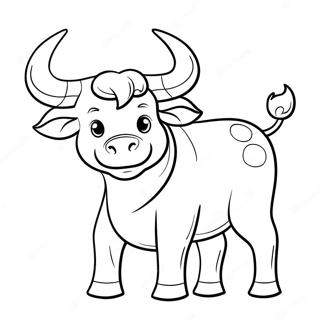 Cute Taurus Bull Coloring Page 40464-32332