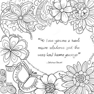 Addiction Recovery Inspirational Quote Coloring Page 4046-3266