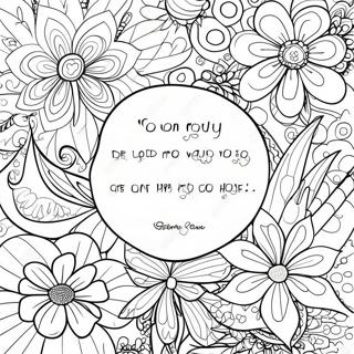 Addiction Recovery Inspirational Quote Coloring Page 4046-3361