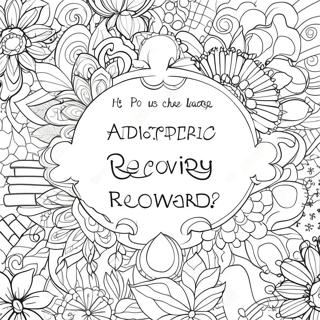 Addiction Recovery Inspirational Quote Coloring Page 4046-3364