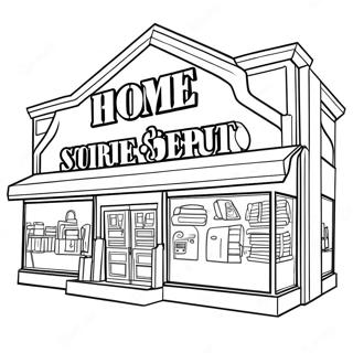 Home Depot Storefront Coloring Page 40474-32338