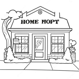 Home Depot Storefront Coloring Page 40474-32339