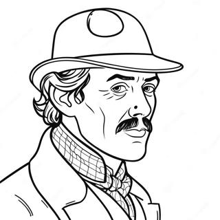 Sherlock Holmes Coloring Page 40493-32350