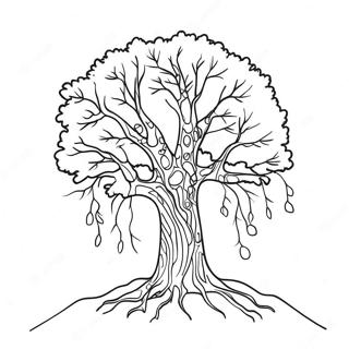 Winter Tree Coloring Page 40503-32357