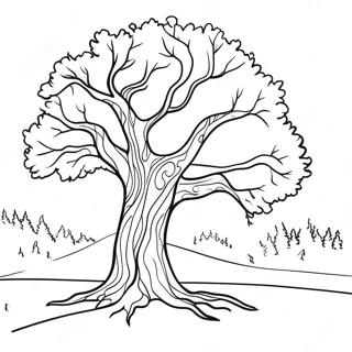 Winter Tree Coloring Page 40503-32358