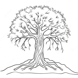 Winter Tree Coloring Page 40503-32359