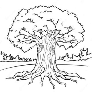 Snowy Winter Tree Coloring Page 40504-32364