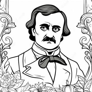 Edgar Allan Poe Coloring Page 40513-32370