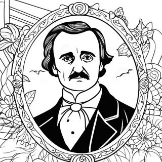 Edgar Allan Poe Coloring Page 40513-32372