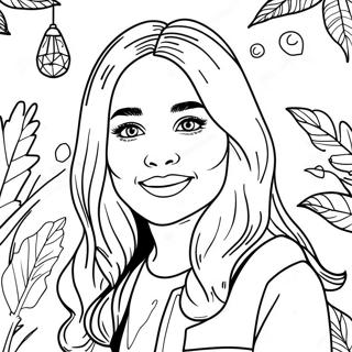 Sabrina Carpenter Coloring Page 40523-32373