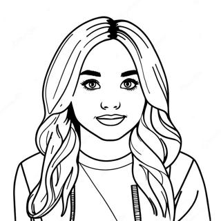 Sabrina Carpenter Coloring Page 40523-32374