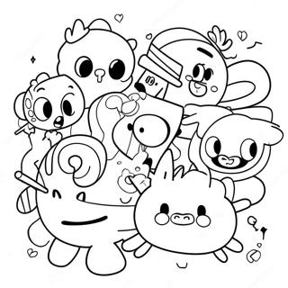 80s Cartoon Characters Coloring Page 40563-32405