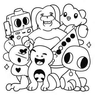 80s Cartoon Characters Coloring Page 40563-32407