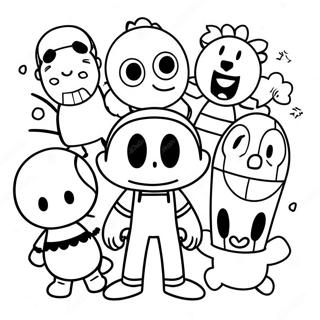 80s Cartoon Characters Coloring Page 40563-32408