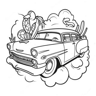 Old School Chicano Art Coloring Page 40573-32416