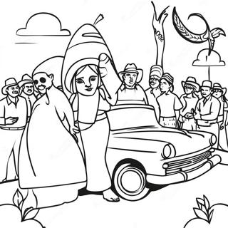 Chicano Culture Celebration Coloring Page 40574-32418