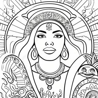 Chicano Culture Celebration Coloring Page 40574-32420